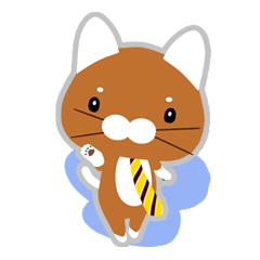 [LINEスタンプ] ネクタイ猫