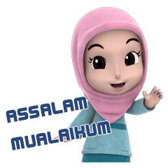 [LINEスタンプ] Nada1 Muslim hijab