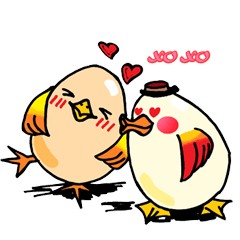 [LINEスタンプ] Mr＆Mrs. Egg