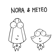 [LINEスタンプ] ノラとメテオ