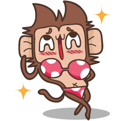 [LINEスタンプ] Juppy the Monkey Vol 3