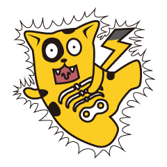 [LINEスタンプ] イーサン口の猫