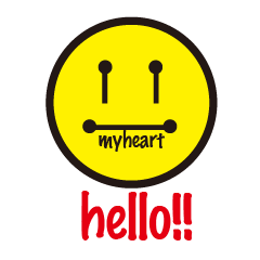 [LINEスタンプ] カラフルで、ポップなのに無表情なmyheart