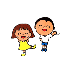 [LINEスタンプ] 仲良しな兄と妹