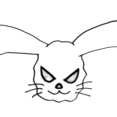 [LINEスタンプ] rabbit play