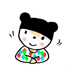 [LINEスタンプ] くまぼうしの画像（メイン）