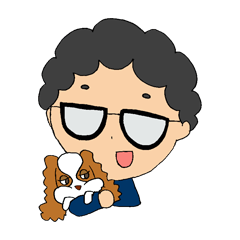 [LINEスタンプ] momoge the boy daily 1