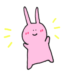 [LINEスタンプ] カラフルうささん