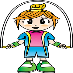 [LINEスタンプ] Jump Rope