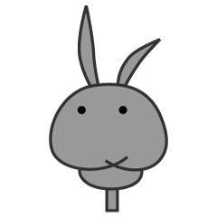 [LINEスタンプ] Not to speak of the rabbit