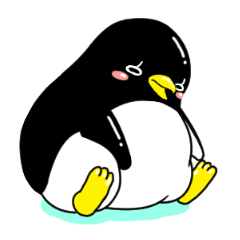 [LINEスタンプ] デブギン～おデブなペンギン～の画像（メイン）