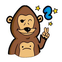 [LINEスタンプ] Monkey kung II