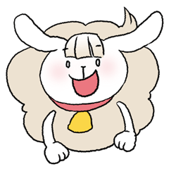 [LINEスタンプ] 羊うさぎのメーメ