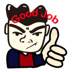 [LINEスタンプ] eye teeth dad_AK