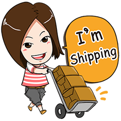 [LINEスタンプ] I'm Shipping