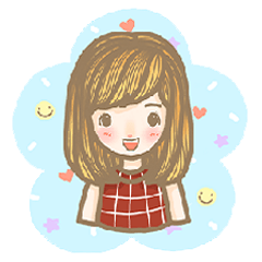 [LINEスタンプ] The ordinary girl