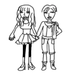 [LINEスタンプ] we are nobody