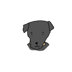 [LINEスタンプ] Taiwan's Black Dog