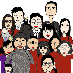 [LINEスタンプ] The Good Family 01