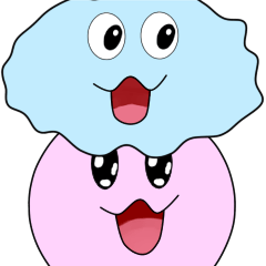 [LINEスタンプ] Mr. Cotton candy clouds ＆ little Ji, Q