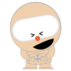 [LINEスタンプ] SELF：初期型ロボット