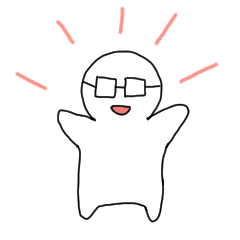 [LINEスタンプ] メガネと白衣と動物と