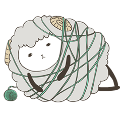 [LINEスタンプ] アンニュイひつじ
