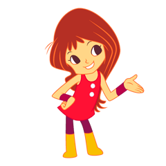 [LINEスタンプ] 女の子の日常の動作