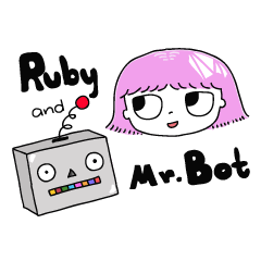 [LINEスタンプ] Ruby＆Mr.Bot 