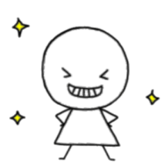 [LINEスタンプ] 棒人間 。 
