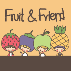 [LINEスタンプ] Fruit ＆ Friend