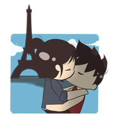 [LINEスタンプ] Cute Couple Goals (Eng)