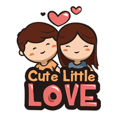 [LINEスタンプ] Little Cute Love