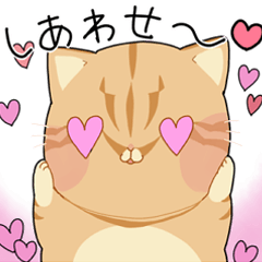 [LINEスタンプ] 幸せの黄色い猫