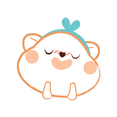 [LINEスタンプ] Super cute hamster in love
