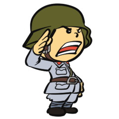 [LINEスタンプ] The soldier-Proactive