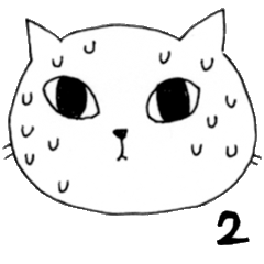 [LINEスタンプ] 日本語をしゃべる ゆるいネコ 2