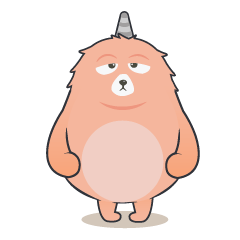 [LINEスタンプ] Chubby Monster