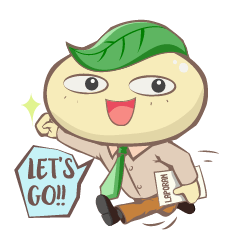 [LINEスタンプ] Leafy : The Energetic Business Man