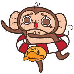 [LINEスタンプ] Juppy the Monkey Vol 2