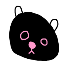 [LINEスタンプ] the bear with black face