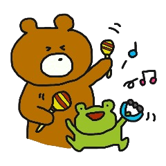 [LINEスタンプ] ゆるっとクマさん、ときどきカエル
