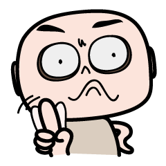 [LINEスタンプ] Bareheaded