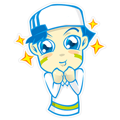 [LINEスタンプ] Hi~I'm a happy boy
