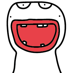 [LINEスタンプ] A funny white face II