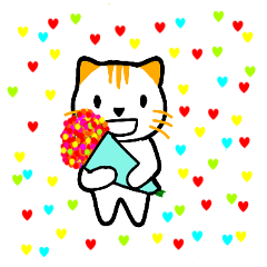 [LINEスタンプ] 可愛いらしく、大変癒されるキュートな猫。の画像（メイン）