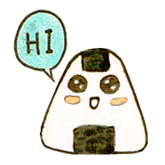 [LINEスタンプ] Say Hi Mini Onigiri