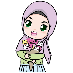 [LINEスタンプ] Lovely Hijab Girl (Eng)