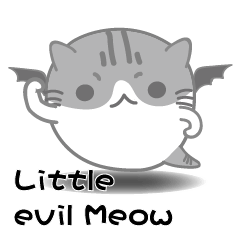 [LINEスタンプ] Little evil Meow