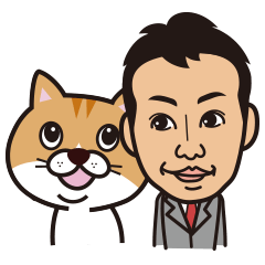 [LINEスタンプ] サラリーマンと猫